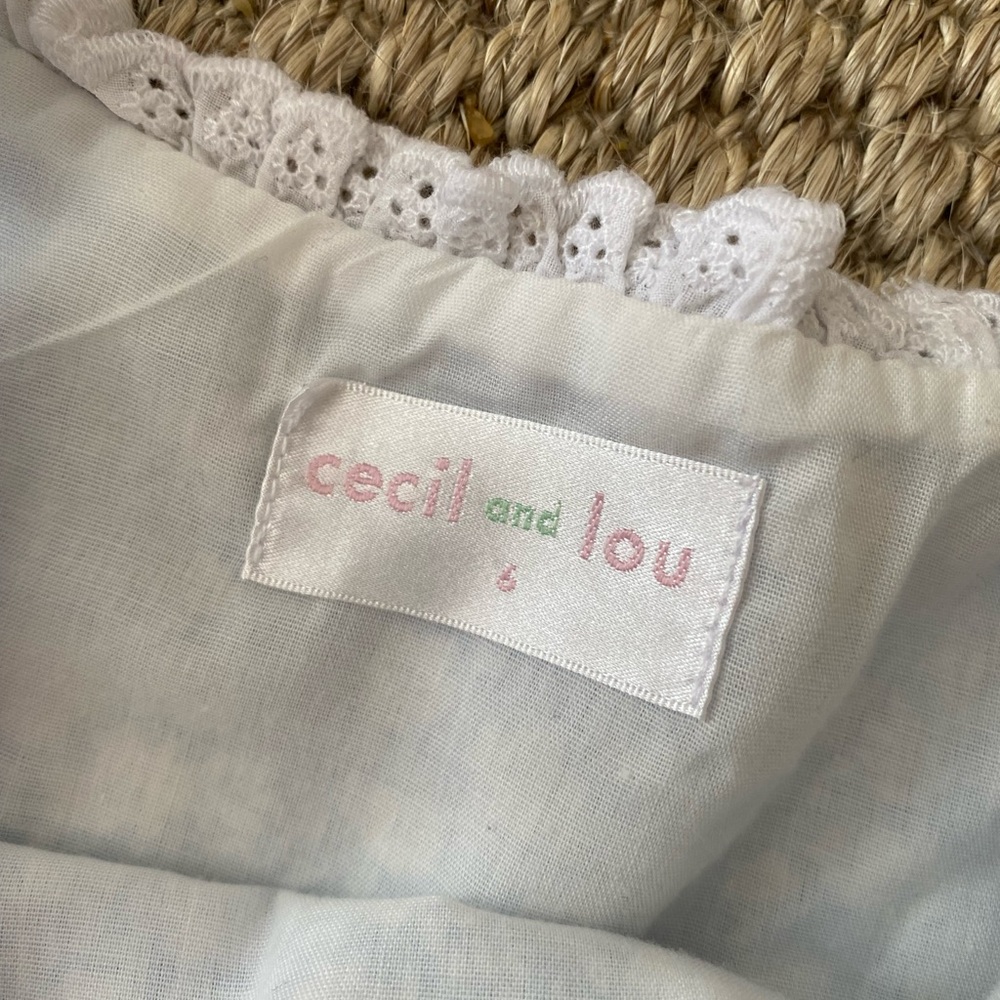 Cecil & Lou Girls’ Blue Floral Dress - Picture 3 of 3